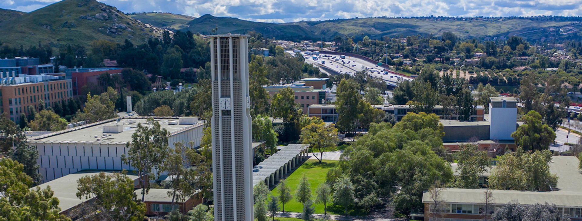 Aerial view of campus